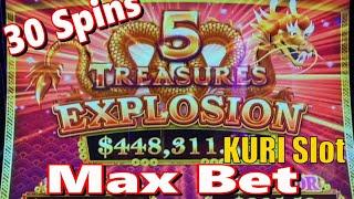 SLOT MAX BET 30 SPINS !  MAX 30 Season 2 #25 TREASURES EXPLOSION  Slot (SG)MAX BET栗スロ