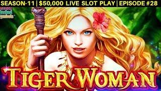 Hihg Limit Tiger Woman & 5 Dragons Rapid Slot Machines Live Play| Season 10 | Episode #28