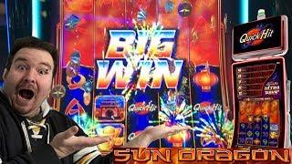 Quick Hits Ultra Pays Sun Dragon BIG WIN Live Play at max bet $2.50