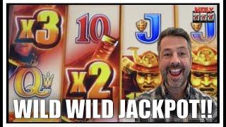 Easiest slot machine to win a JACKPOT! Wild Wild Samurai Slot Machine!