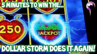 5 Minutes to Win the MAJOR!  Incredible Run on Dollar Storm Egyptian Jewels