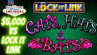 $5,000 On CATS HATS & MORE BATS Slot Machine ! How Many Bonuses Can I Get? | SE-7 | EP-2