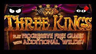 120 BONUS SPINS  THREE KINGS  THE SLOT CATS