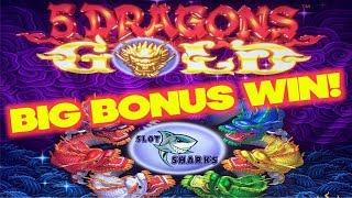 BIG BONUS WIN on 5 Dragons Gold ! Bonus Buffalo Gold Slot Play