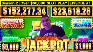 High Limit HUFF N PUFF Slot Machine HANDPAY JACKPOT | Season-2 | EPISODE #1