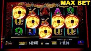 RARE 5 Symbol Bonus TRIGGER On 5 KINGS Slot Machine w/MAX BET  | Live Slot | Las Vegas | Casino
