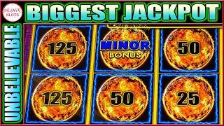 OUR BIGGEST JACKPOT EVER ON HIGH LIMIT TIKI FIRE SLOT MACHINE