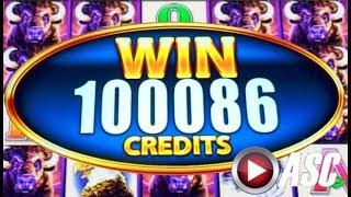 •BUFFALO MANIA! HUGE WIN!• SUPER FREE GAMES WONDER 4 BOOST & TOWER Slot Machine Bonus
