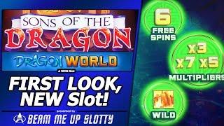 Sons of the Dragon: Dragon World Slot, First Look, Free Spins Bonus in New WMS game