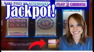Saved by the Cherries!! $50 Triple Double Diamonds and Double Gold Slot Machines! Jackpot!