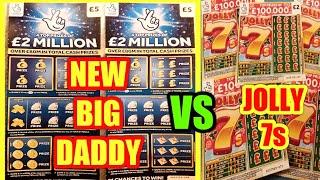 NEW..SCRATCHCARDS...." BIG DADDY SCRATCHCARDS"..Vs.."JOLLY 7s".....and ..UPDATE AT THE END OF GAME..
