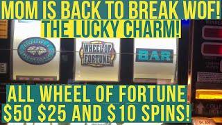 Old School Slots Presents All Wheel of Fortune W/MOM! $50 Spins Double Diamond $25 Spins 5 Times Pay
