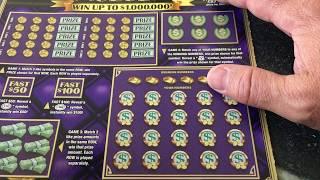 Scratching a $10 Millionaire Club Instant Lottery Ticket