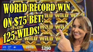 World Record Win on Regal Riches on $75 Bet! 125 Maxed Out Wilds! Cosmo LV