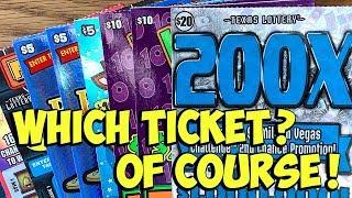 Good Timing!  $20 200X, Wild 10s, Red Hot Slots + MORE!  TEXAS LOTTERY Scratch Offs