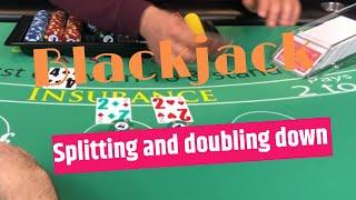 Nice Blackjack Win - $ 2800 - Splitting 2's - NeverSplit10s