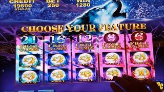 Timber Wolf Slot Machine Worst Bonus  !!! $5 Bet Live Play