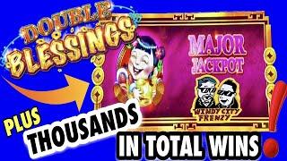 DOUBLE BLESSING SLOTMAJOR JACKPOT WIN! THOUSANDS IN TOTAL WINS!CHOCTAW CASINO!