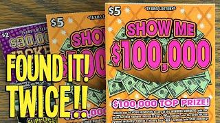 New Tickets SHOWING OFF!  20X Show Me $100,000 + 10X $30,000 Jackpot