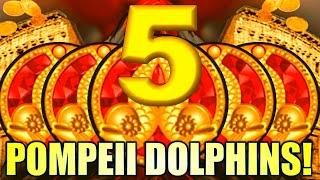 5 POMPEII DOLPHINS! IT FINALLY HAPPENED!  POMPEII & MORE OLDIES @ RED ROCK (ARISTOCRAT GAMING)