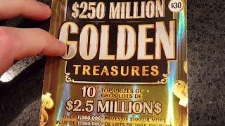 Golden Treasures $30 | Scratch ticket | Instant Lottery