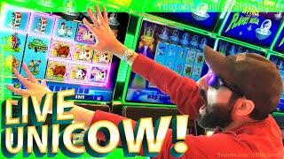 LIVE UNICOW JACKPOT!!! Invaders Attack From the Planet Moolah 400+ BONUS FREE GAMES on CASINO SLOTS