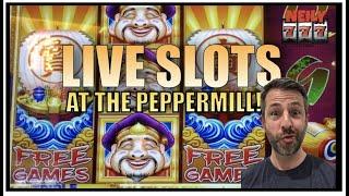LIVE SLOTS at the PEPPERMILL CASINO in RENO!