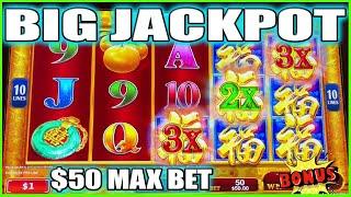BIG JACKPOT  $50 MAX BET! Red Fortune High Limit Slot Machine