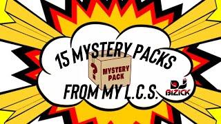 RIPPIN’ 15 MYSTERY PACKS FROM MY LOCAL CARD SHOP! BEST DEAL WORLDWIDE! $1 A PACK!