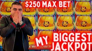 $250 Spin HUFF N MORE Puff Slot MEGA HANDPAY JACKPOT - Las Vegas Biggest Wins 2023