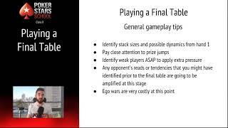 Multi-Table Tournament Course  Lesson 11  PokerStars School