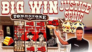QUICK CASH ON TOMBSTONE JUSTICE SPINS  BIG WIN ON NO LIMIT CITY ONLINE SLOT MACHINE