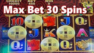 HELLO YELLOW DRAGON !5 DRAGONS DELUXE Slot (Aristocrat) MAX BET 30 SPINSMAX 30 #35 栗スロット