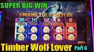 SUPER BIG WINTimber Wolf Lover Part 6Timber Wolf & Timber Wolf Deluxe Slot machine /$2~$2.50 Bet