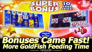 Gold Fish Feeding Time Slot Machine - Fast Bonuses in my 2nd Attempt at Yaamava Casino