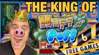$25 SPINS = Epic Bonuses, Jackpots & Wins on High Limit Huff N’ Puff!