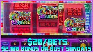HIGH LIMIT Triple Double Diamond Free Games 3 Reel Slot Machine Max Bet $20 Bonus Triple Big Wheel