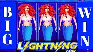 LIGHTING LINK Slot Machine BIG WIN/Free Games & Lighting Link Features WON ! 10cent Denomination