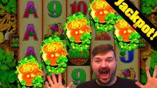 EPIC JACKPOT HAND PAY On Wild Leprecoins DOUBLE Luck Slot Machine!