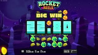 Rocket Reels slot machine by Hacksaw Gaming gameplay  SlotsUp