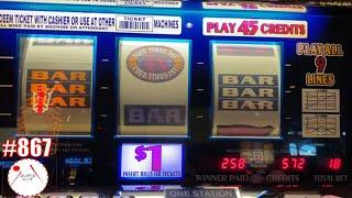 Run until win‍️3x4x5x Double Times Pay Slot Machine 3 Reel 9 Line @ Pechanga Resort Casino 赤富士スロット