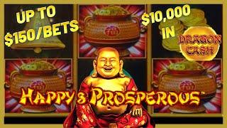 $10K INTO HIGH LIMIT Dragon Link Autumn Moon / Happy & Prosperous $100 Bonus Slot Machine Casino