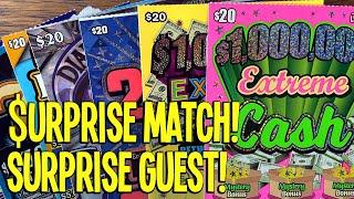 $URPRISE Single Match w/ SURPRISE Guest!  $150 TEXAS LOTTERY Scratch Offs