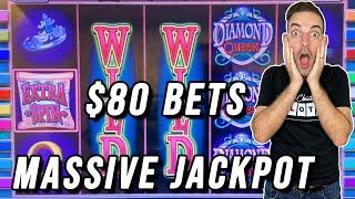 INCREDIBLY MASSIVE JACKPOT  $80 BET BONUS  Diamond Queen!