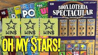 Oh my STARS! Last $50 Ticket  $160 TEXAS LOTTERY Scratch Offs