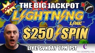 First Ever $250 Live Massive Pull Lighting Link  The Big Jackpot | The Big Jackpot