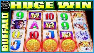 INCREDIBLE BIG WIN! CHECK OUT THIS AMAZING WIN ON BUFFALO GOLD SLOT MACHINE