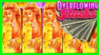 BIG WIN AFTER BIG WIN on Overflowing Stacks Slot Machine Bonuses With SDGuy1234