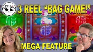 NEW SLOT MACHINE!!  3 REEL BAG GAME! WE GOT THE MEGA FEATURE! FU DAI LIAN LIAN PANDA!