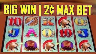 • POMPEII SLOT |• BIG WIN | 2c MAX BET LIVE! • | PREMIUM SYMBOL WIN - Slot Machine Bonus